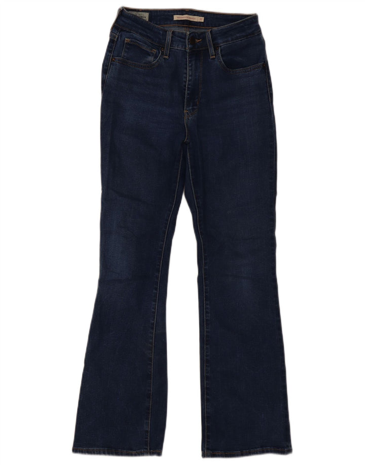 Damskie jeansy Levi's 725 z wysokim stanem Bootcut W27 L29 Niebieski Lyocell