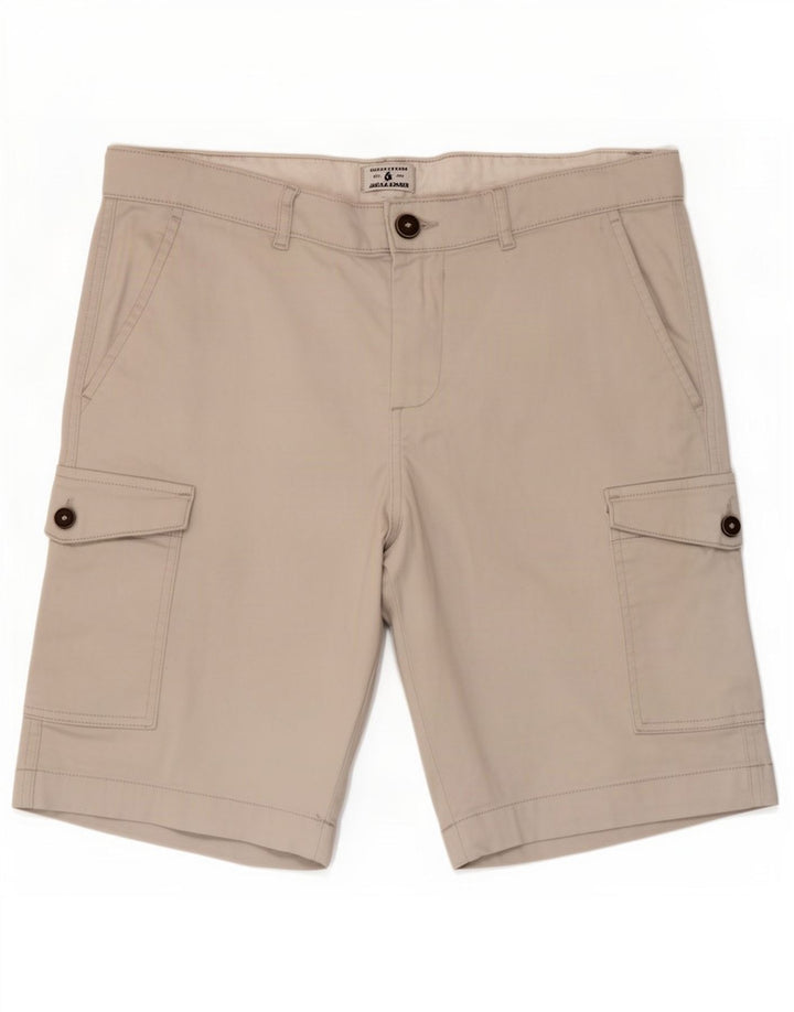 Męskie spodenki cargo Jack & Jones W34, duże, beżowe