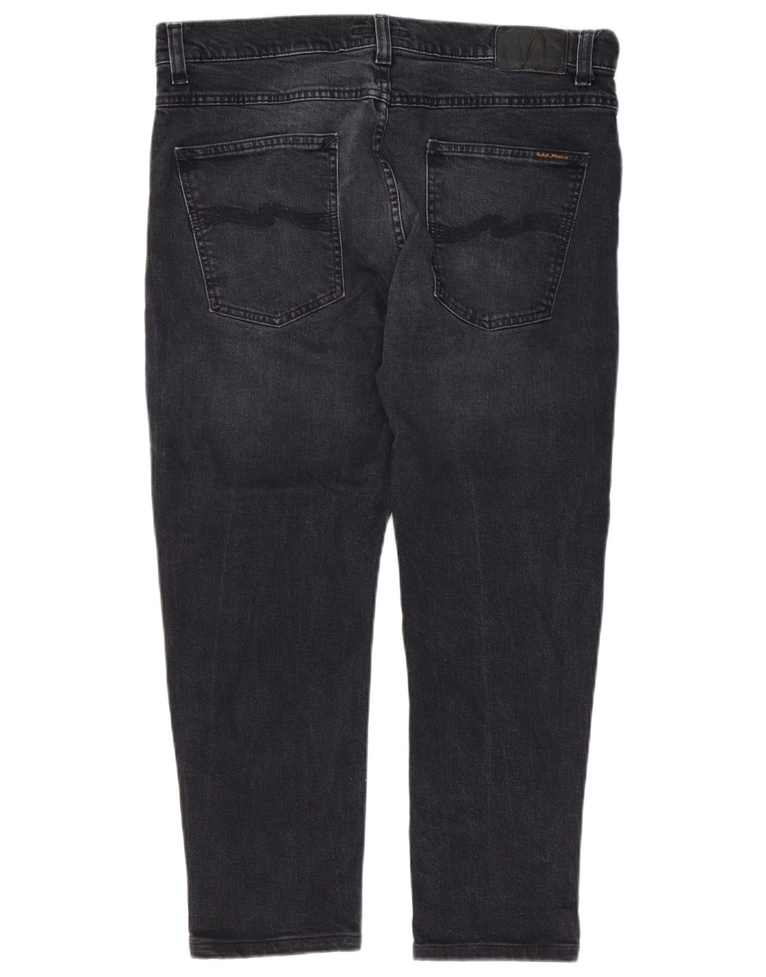 Nudie Męskie jeansy slim W34 L28 Czarna bawełna