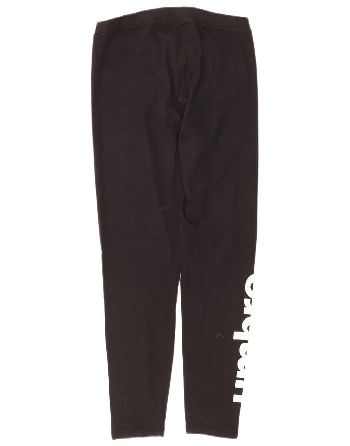 Damskie legginsy UMBRO Crop Graphic UK 12, średnia czarna bawełna