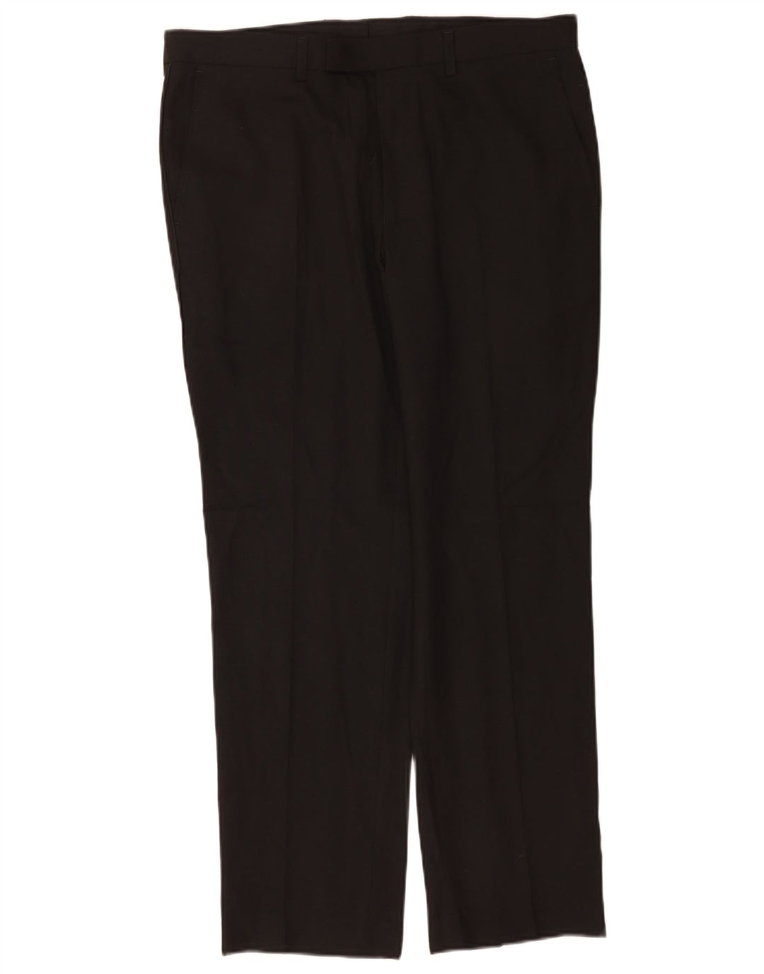 Marks & Spencer Męskie spodnie garniturowe slim fit W34 L29 Czarny poliester