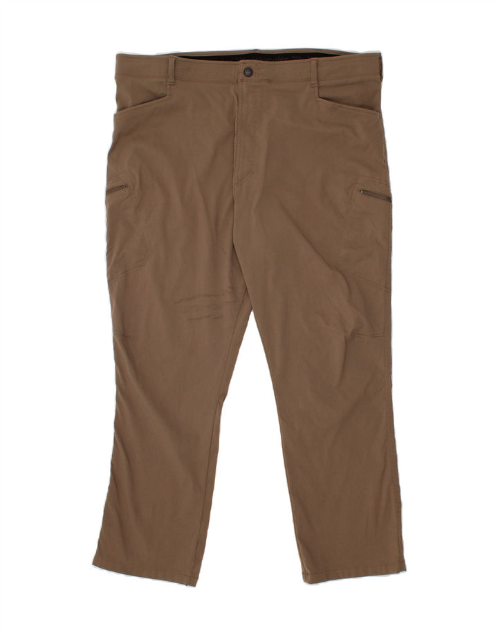 WRANGLER Mens Slim Cargo Trousers W42 L30 Brown Nylon Vintage Wrangler and Second-Hand Wrangler from Messina Hembry 