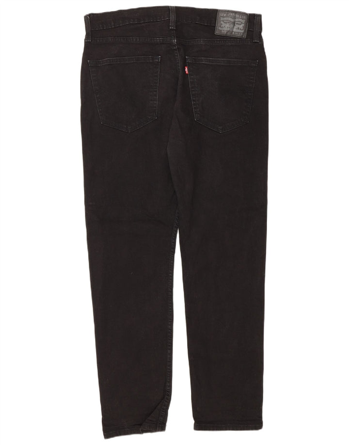Męskie jeansy Levi's 502 Tapered W36 L32 Czarna bawełna