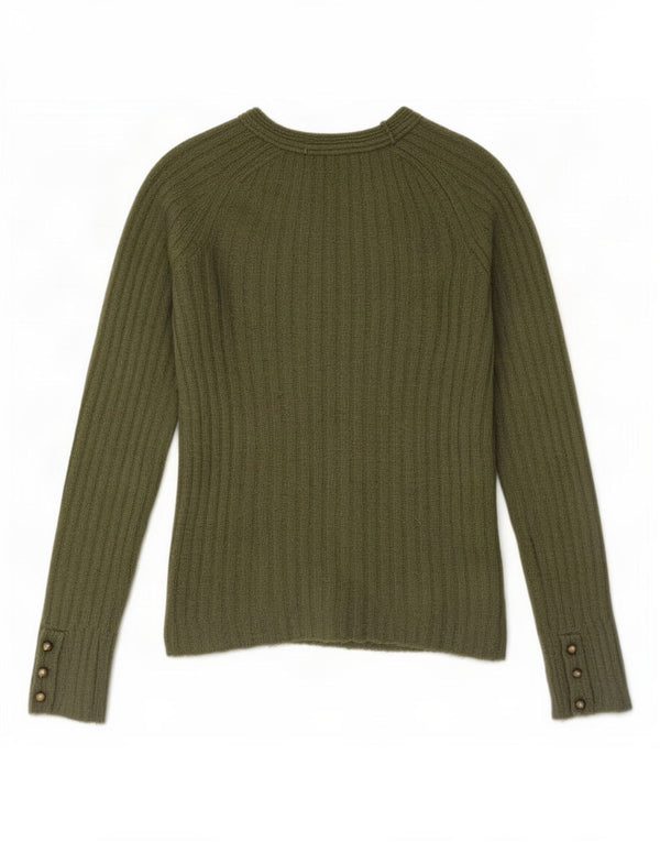 Damski sweter Zara z dekoltem w łódkę, UK 10, mały khaki