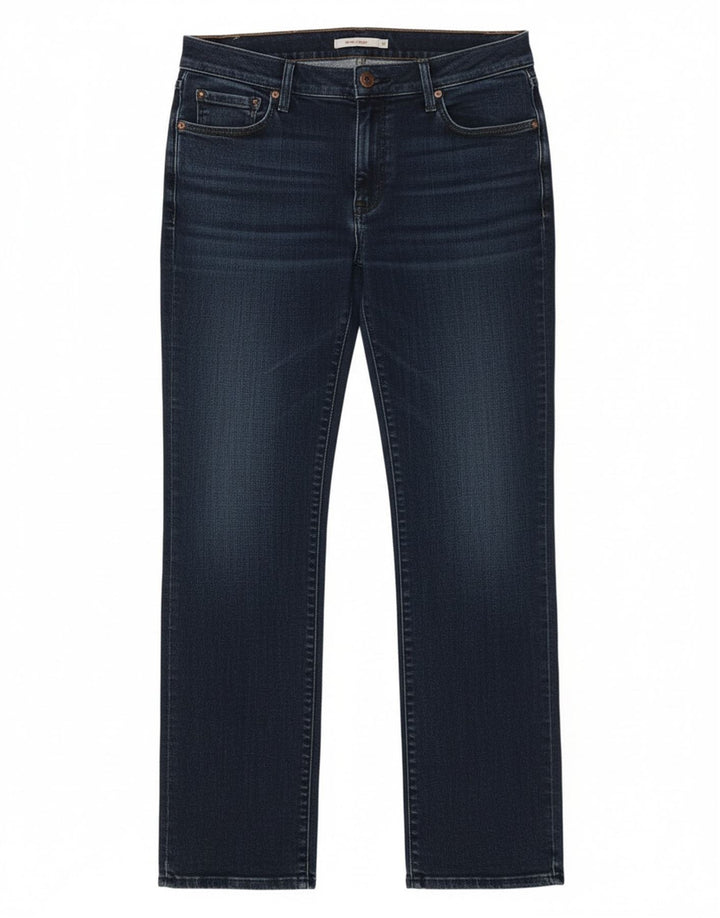 Damskie dżinsy Levi's 505 Straight W31 L32 Granatowa bawełna