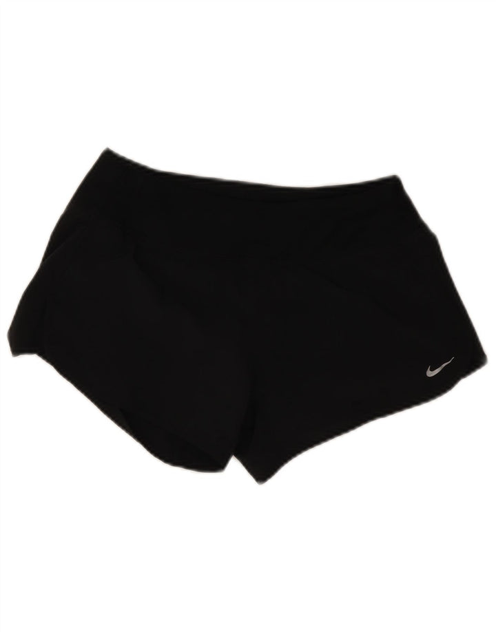 Damskie spodenki sportowe Nike Dri Fit UK 10, małe, czarne, poliestrowe