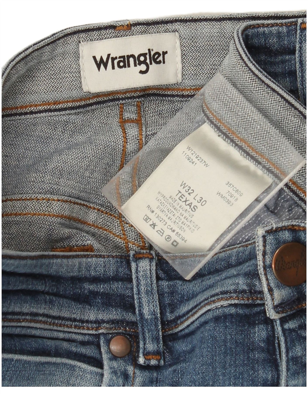 Męskie jeansy WRANGLER Texas Straight W32 L30 Niebieskie, bawełniane