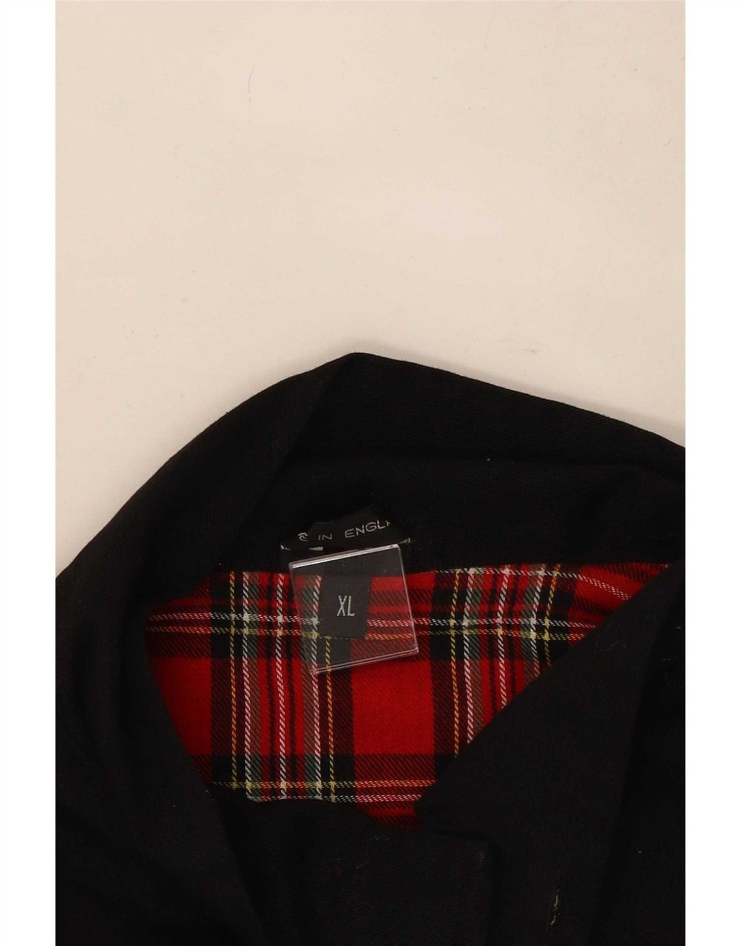 Męska kurtka bomber w stylu vintage UK 42 XL, czarny poliester