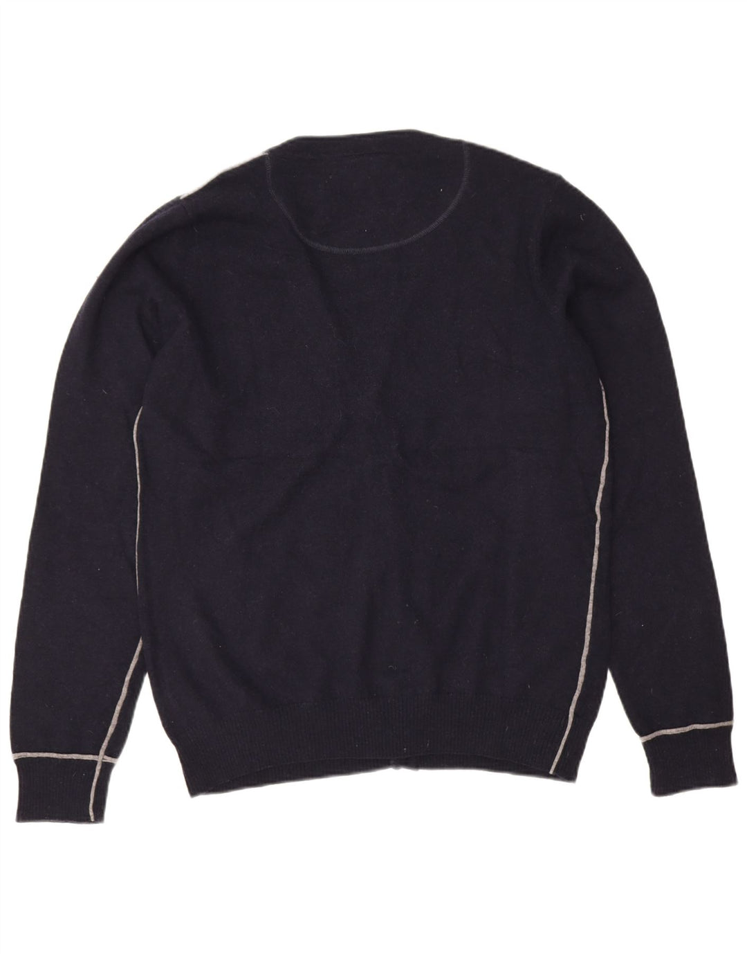 Męski sweter rozpinany Gianmarco Venturi XL, granatowy, z owczej wełny