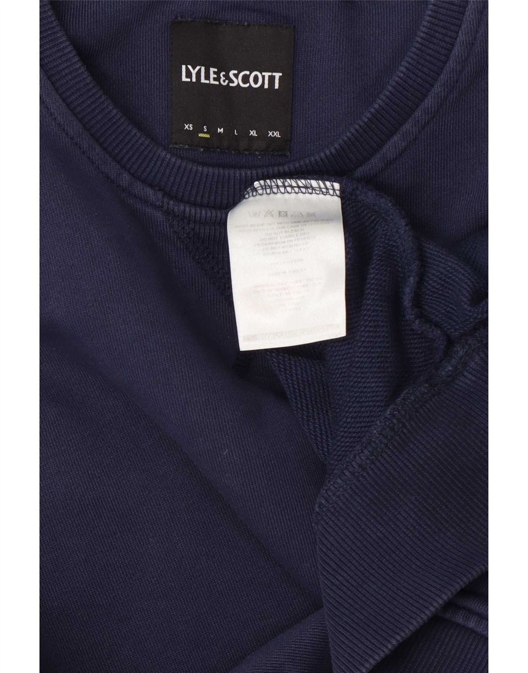 Męska bluza dresowa Lyle & Scott, mała, granatowa, bawełniana