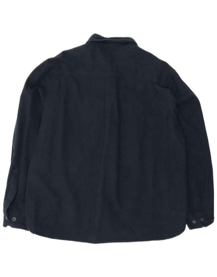 Koszula męska Eddie Bauer, średnia, granatowa, bawełniana