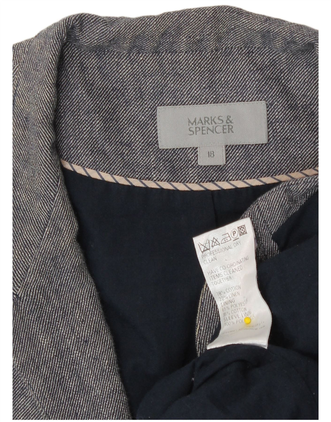 Marks & Spencer Bolero damskie UK 18 XL, niebieskie, bawełniane