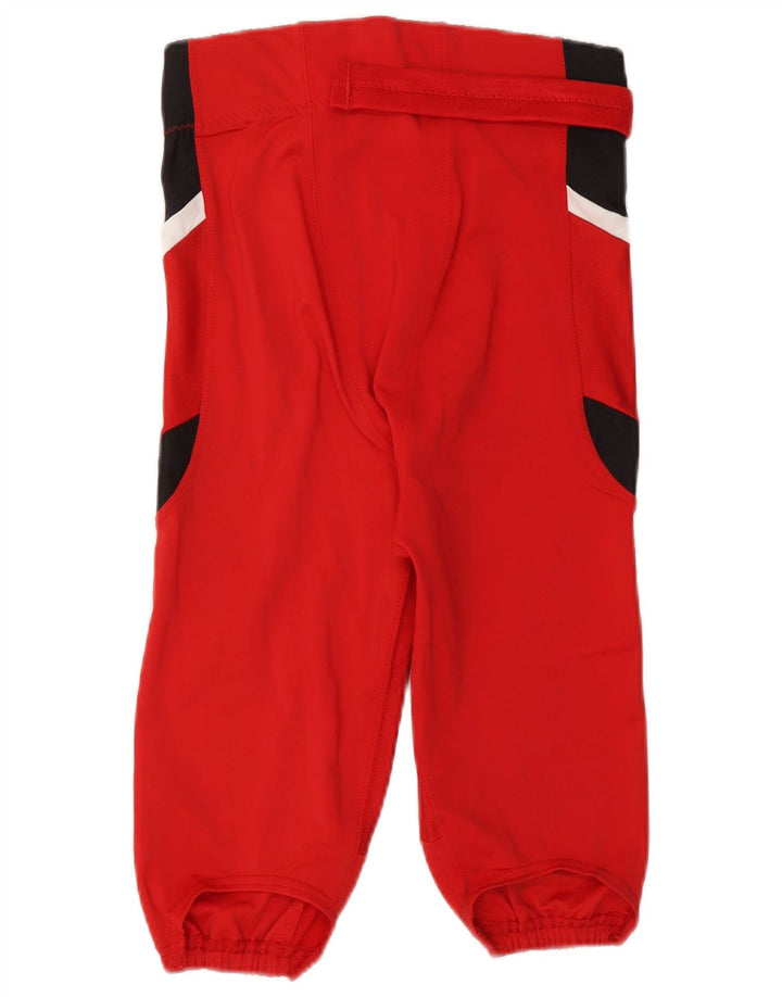 Męskie spodenki sportowe Russell Athletic Bermudy, duży czerwony nylon w bloki kolorów