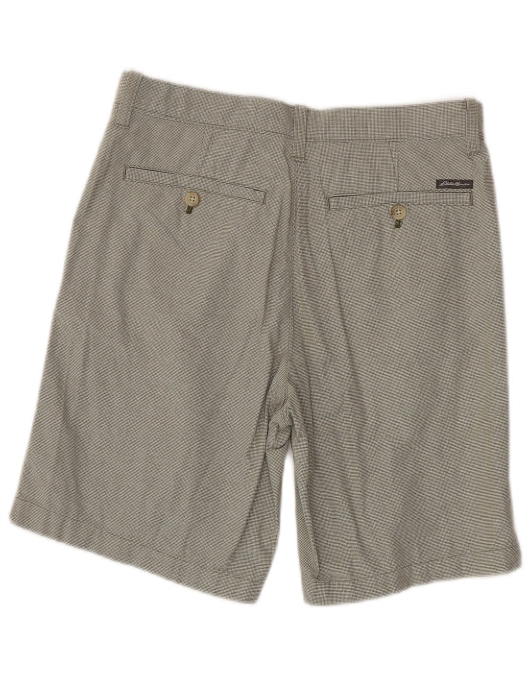 Męskie spodenki Chino EDDIE BAUER W30 Średni khaki, bawełna w pepitkę