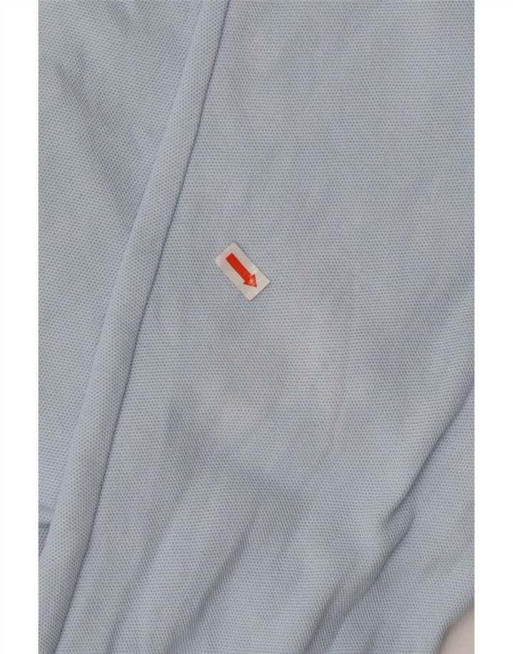 Męska koszulka polo FILA o luźnym kroju z długim rękawem IT 50, średnia niebieska bawełna