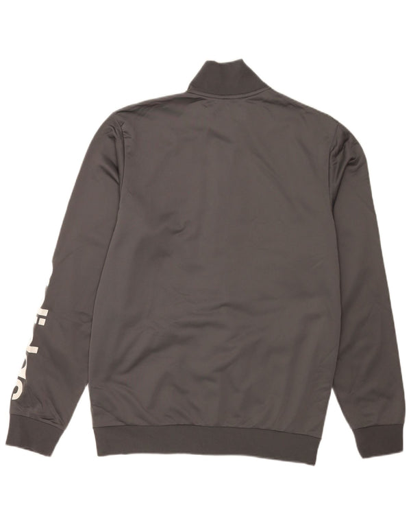 Męska bluza dresowa Adidas z grafiką UK 40/42 Średni szary poliester