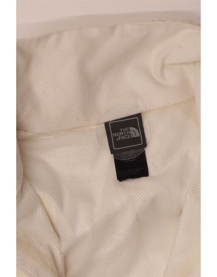 Damska kurtka przeciwdeszczowa z kapturem The North Face UK 14, średni biały nylon