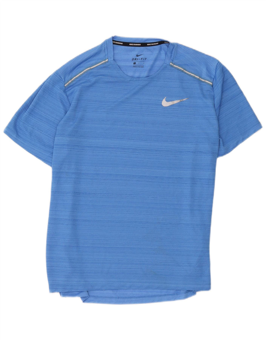 Męska koszulka Nike Dri Fit z poliestru w duże niebieskie paski