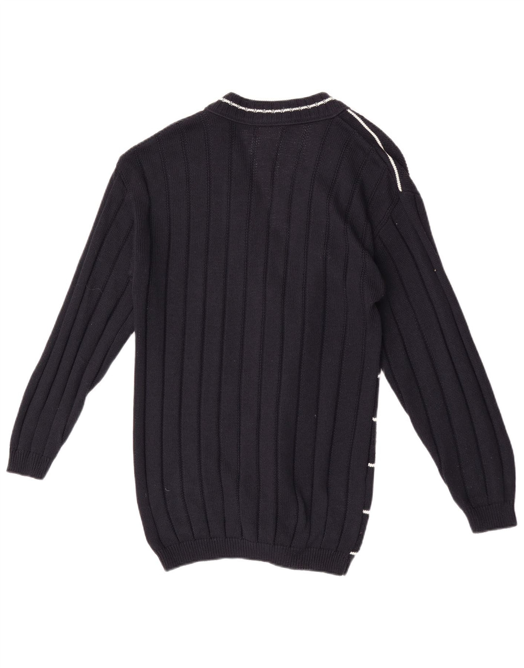 Sweter damski Claude De Pierre UK 14 Średni granatowy geometryczny