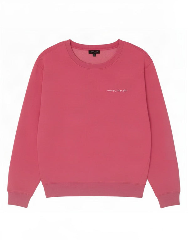 Topshop Damska bluza oversize z grafiką, UK 10, mała, różowa, bawełniana