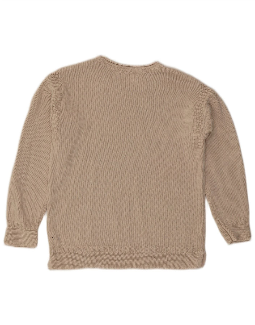 Marks & Spencer Damski sweter z okrągłym dekoltem, UK 10, mały beż