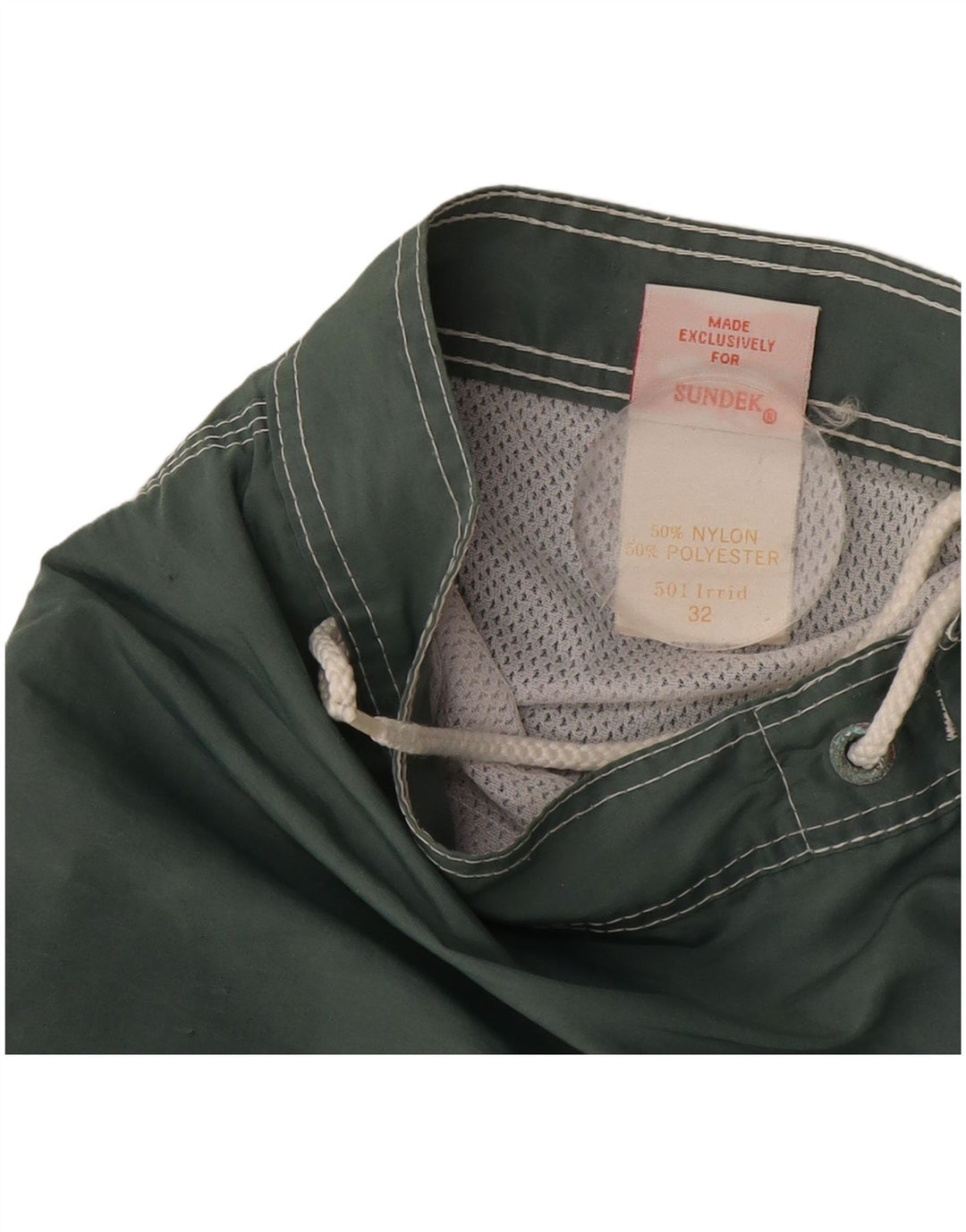 Męskie spodenki kąpielowe Sundek, nylon w kolorze średniej zieleni