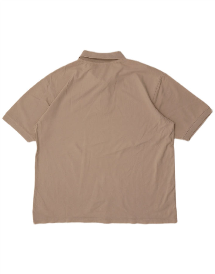 Męska koszulka polo Kappa 2XL, beżowa, bawełniana