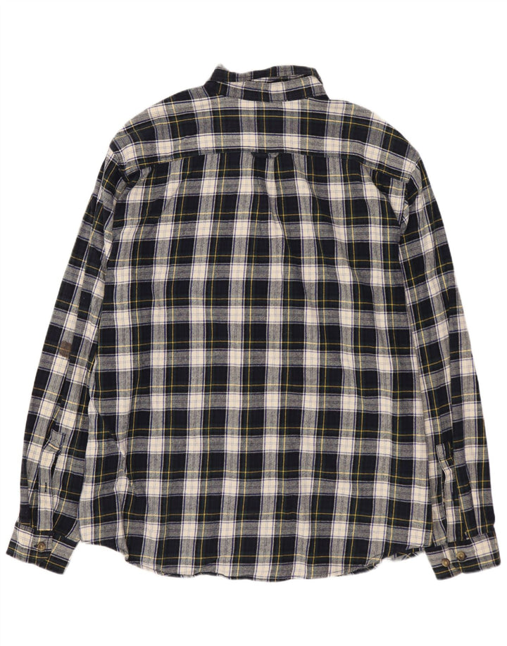Koszula flanelowa męska EDDIE BAUER 2XL, bawełniana, granatowa w kratę