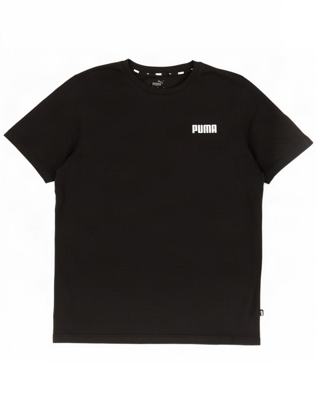 Puma Męski zwykły T-Shirt Top, duży, czarny, bawełniany