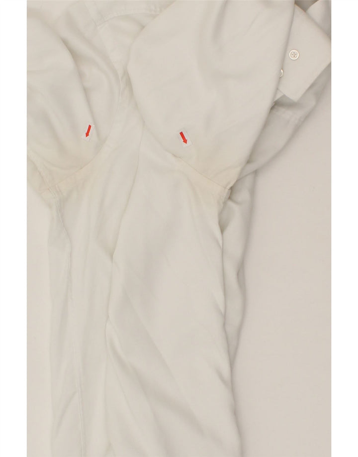 Męska koszula slim fit HUGO BOSS, rozmiar 41, średnia biała bawełna