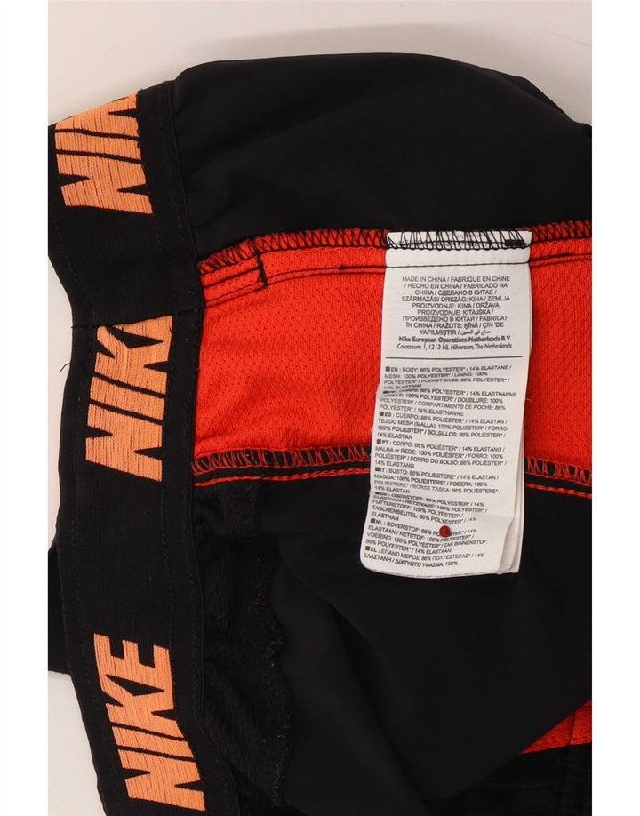 Męskie spodenki sportowe Nike, duży czarny poliester z blokami kolorów