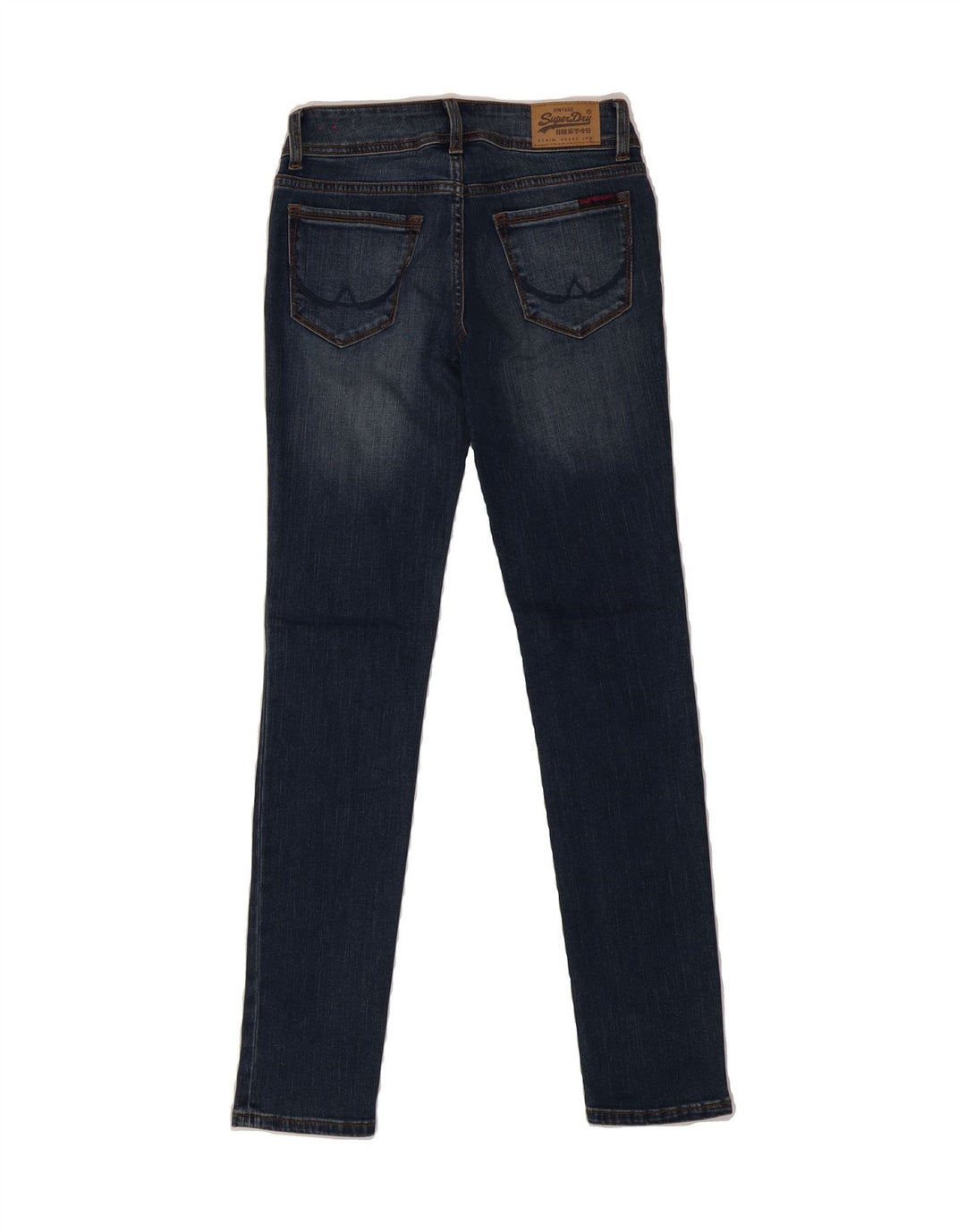 SUPERDRY Womens Cigarette Slim Jeans W30 L31 Blue Cotton Vintage Superdry and Second-Hand Superdry from Messina Hembry 