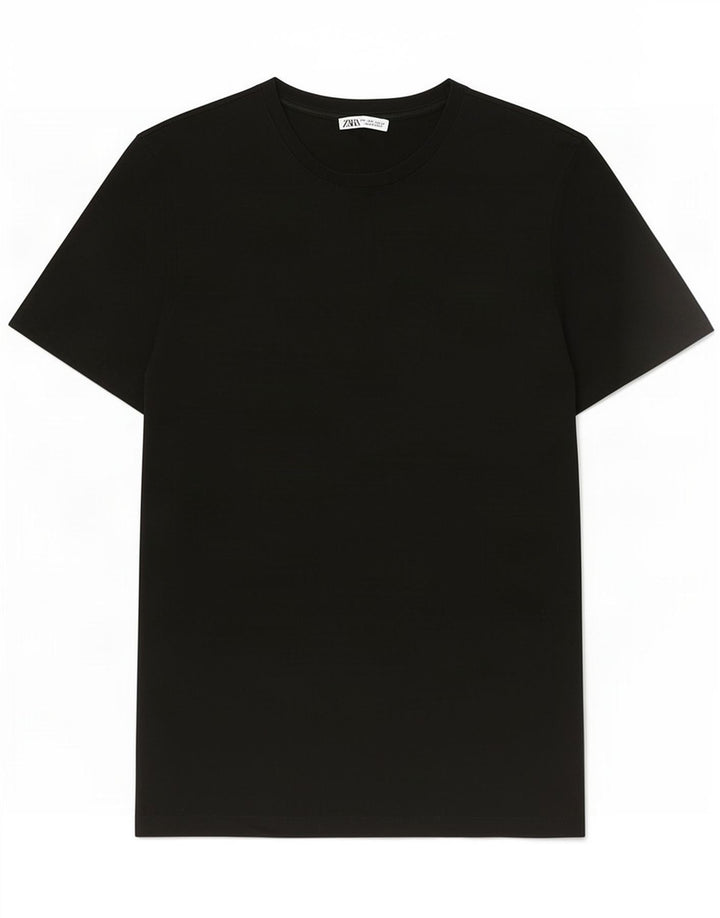 T-shirt męski Zara, średni czarny