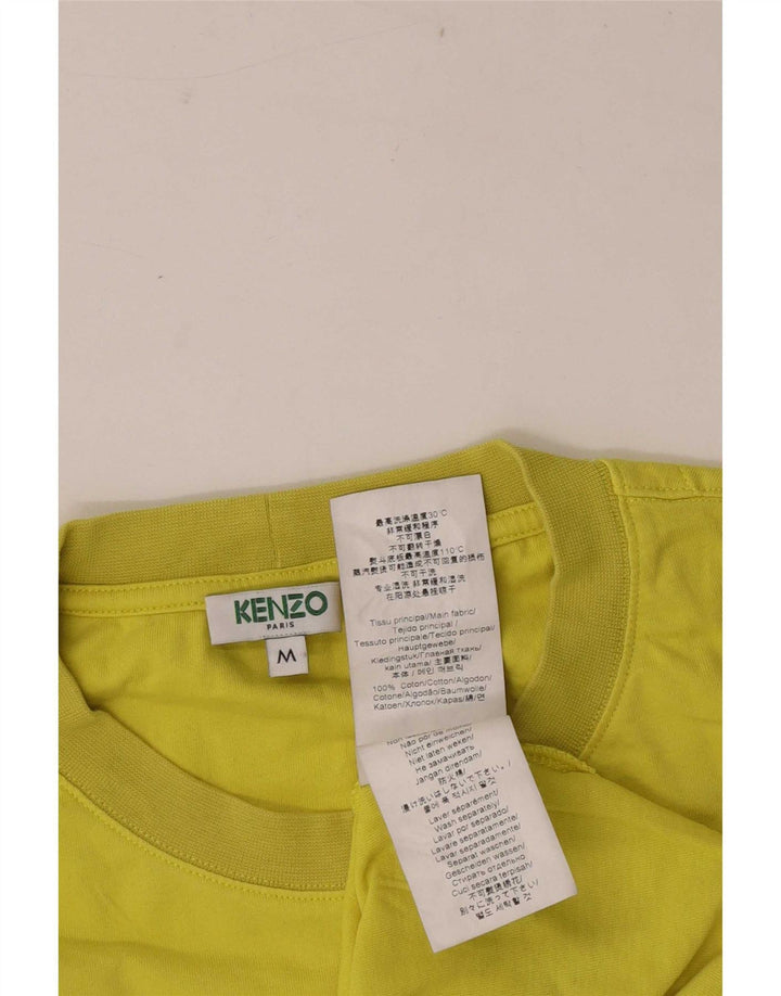 Męska koszulka z grafiką Kenzo, średnia żółta bawełna