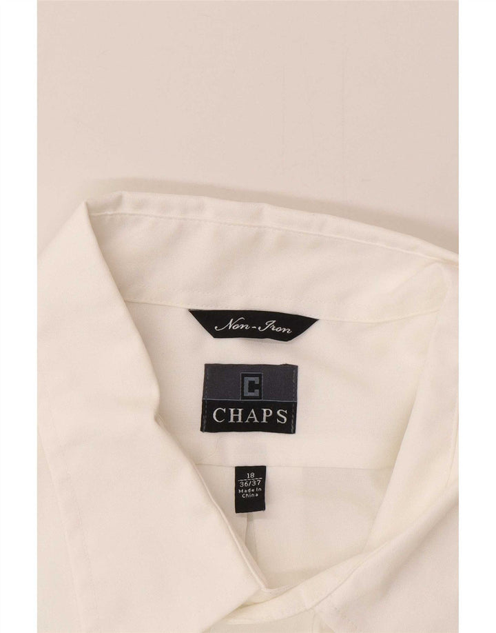 Koszula męska Chaps rozmiar 18 2XL, biała bawełna