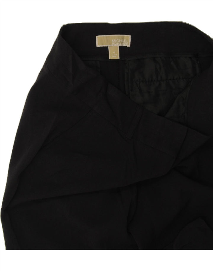 MICHAEL KORS Womens Slim Chino Trousers US 4 Small W32 L29 Black Polyester Vintage Michael Kors and Second-Hand Michael Kors from Messina Hembry 