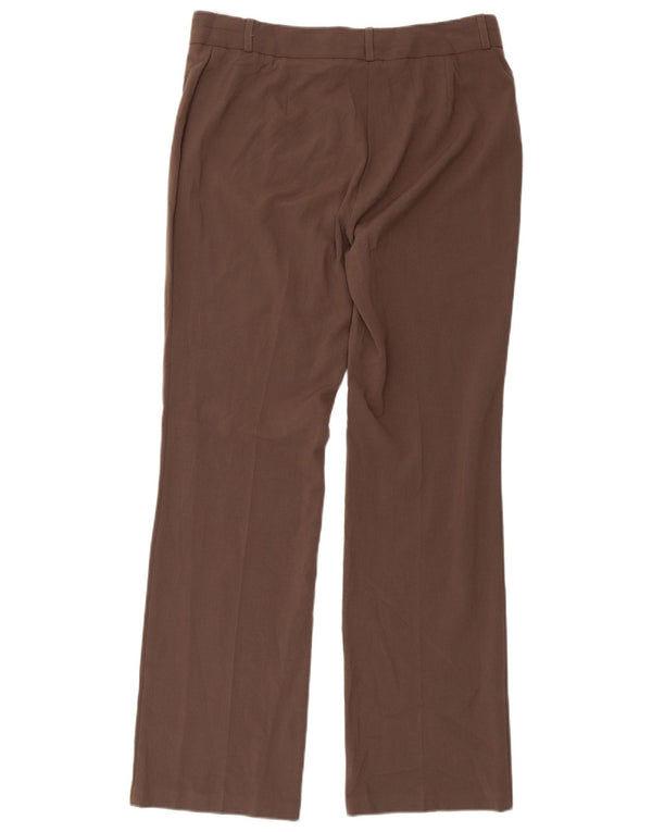 Spodnie damskie Marks & Spencer Straight Casual UK 12 Medium W32 L31 Brązowe