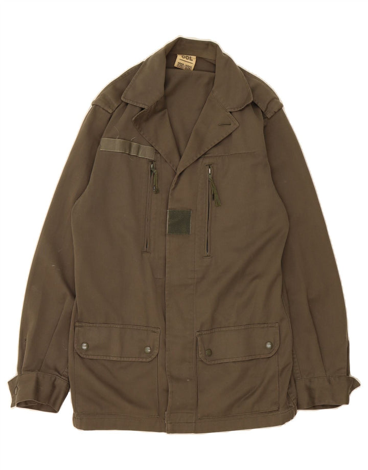 VINTAGE Mens Military Jacket UK 36 Small Khaki Vintage Vintage and Second-Hand Vintage from Messina Hembry 