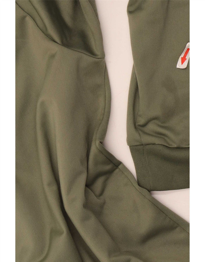 Adidas Męska bluza dresowa, mała, khaki, poliester