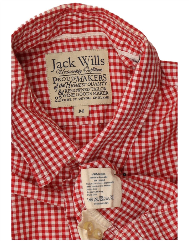Koszula męska Jack Wills, bawełniana w kratkę, w kolorze średniej czerwieni