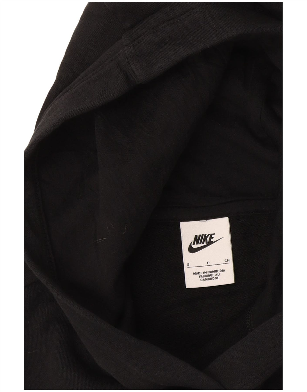 Damska bluza z kapturem Nike Crop Oversized UK 10, mała czarna