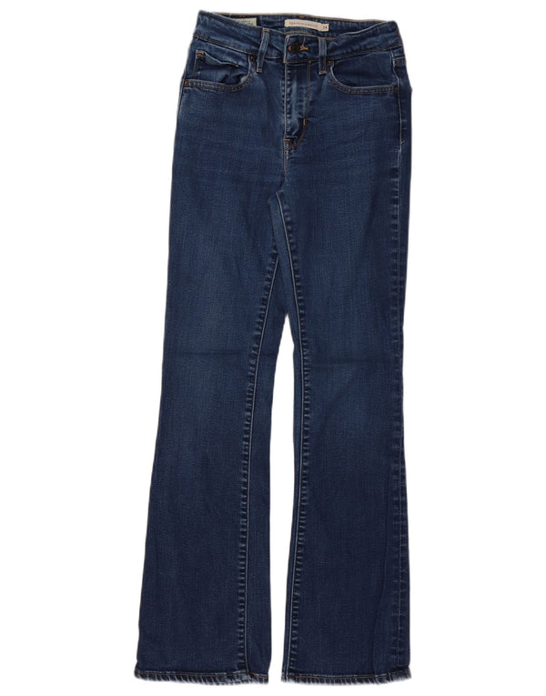 Damskie jeansy LEVI'S Bootcut z wysokim stanem W24 L30 Niebieski Lyocell