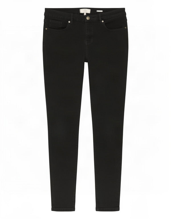 Damskie jeansy Jegging Fat Face UK 16 Large W32 L27 Czarna bawełna