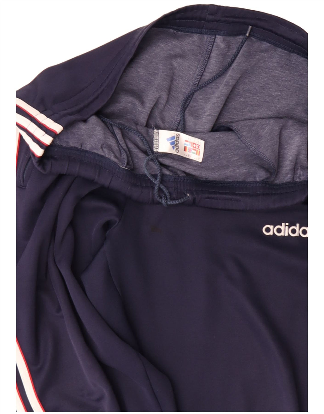 Męskie spodnie dresowe ADIDAS Joggers UK 44/46 Duży granatowy poliester
