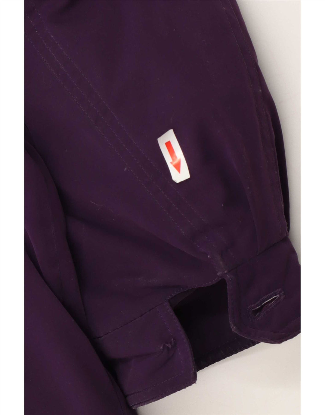 Vintage damski płaszcz oversize z podszewką EU 46 XL, fioletowy poliester