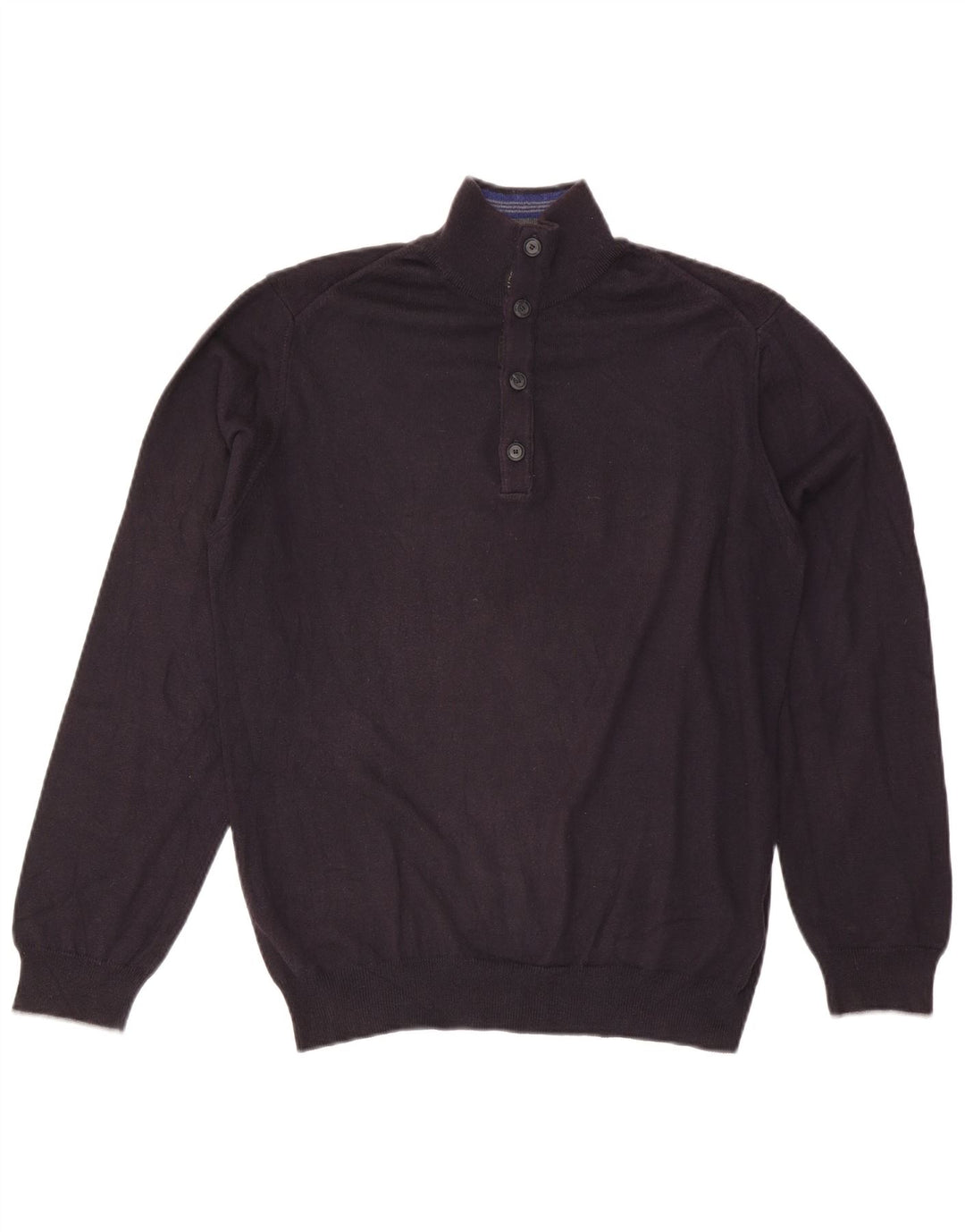 Męski sweter zapinany na guziki Trussardi Jeans, średni granat