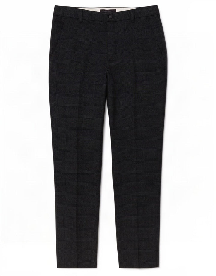 Damskie spodnie garniturowe Marks & Spencer UK 12 Medium W32 L28 Granatowa kratka