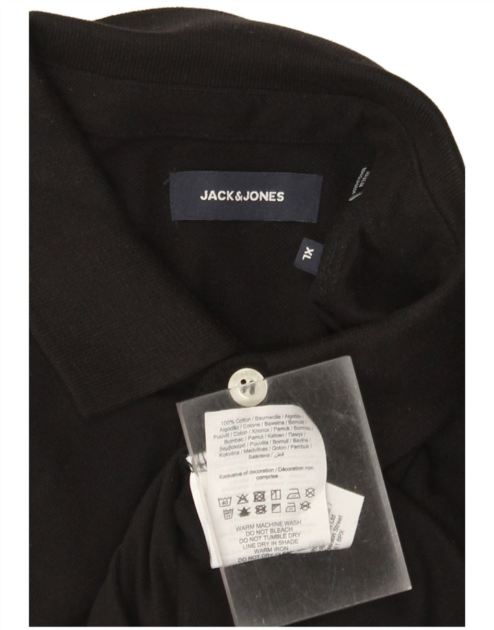 Męska koszulka polo Jack & Jones XL, czarna, bawełniana