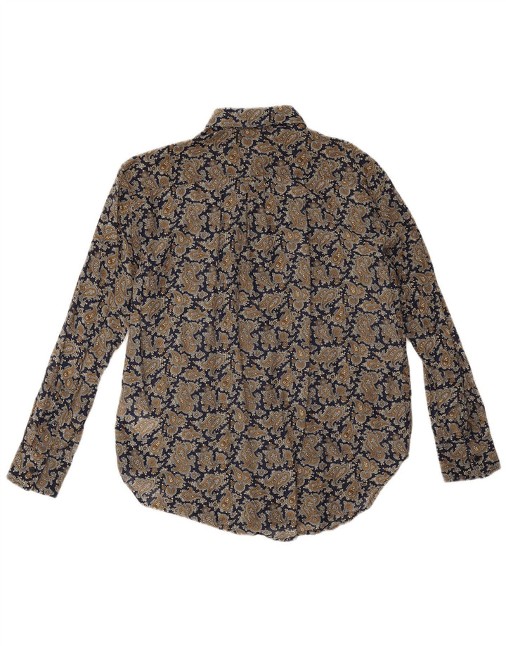 Damska koszula oversize Gant UK 8, mała, granatowa, bawełniana paisley