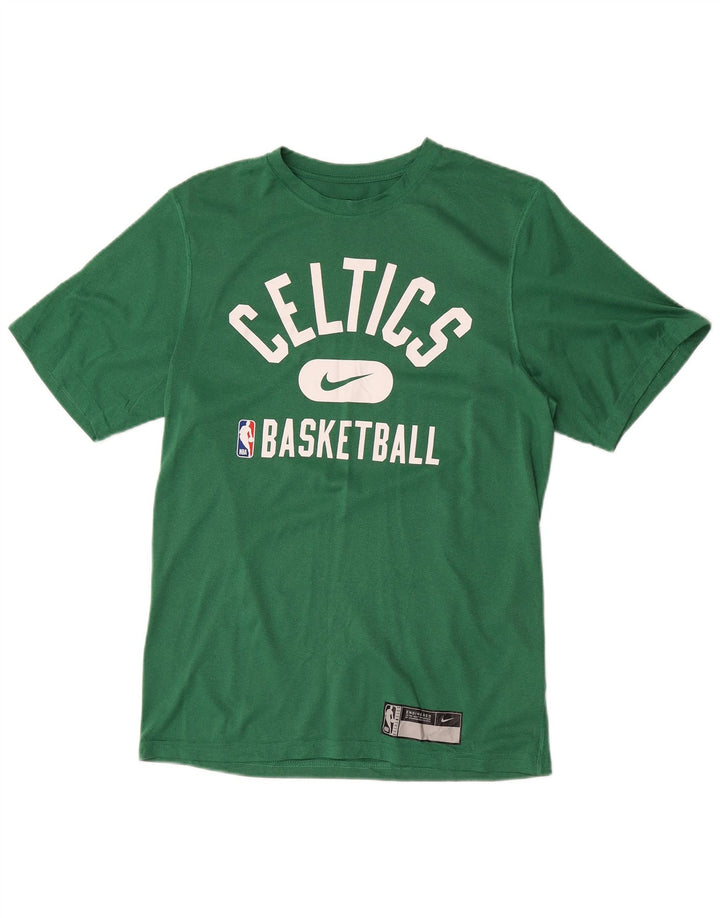 Męska koszulka Nike Celtics z grafiką, mała, zielona, poliestrowa